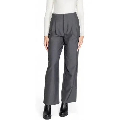 Graue Hose mit Reißverschluss Herbst/Winter , Damen, Größe: S L32 - Only - Modalova