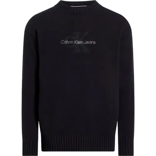 Gerippter Strickpullover - Calvin Klein Jeans - Modalova