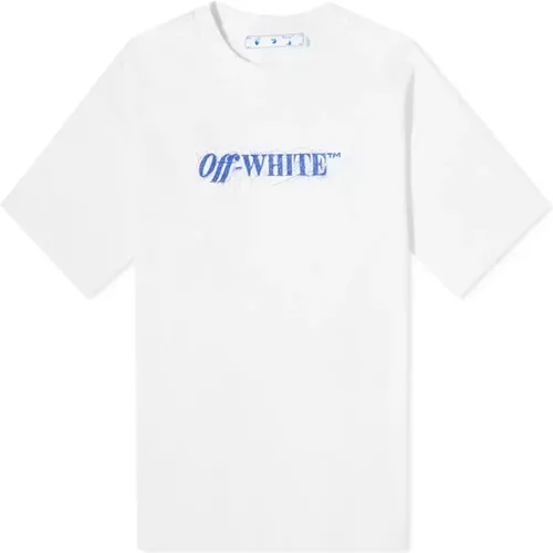 Off , Cotton Logo T-shirt Dress , female, Sizes: S - Off White - Modalova