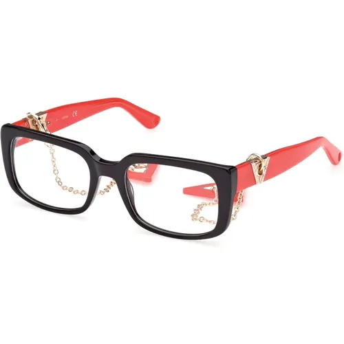 Trendige Brillen mit Metallgestell , Damen, Größe: 53 MM - Guess - Modalova