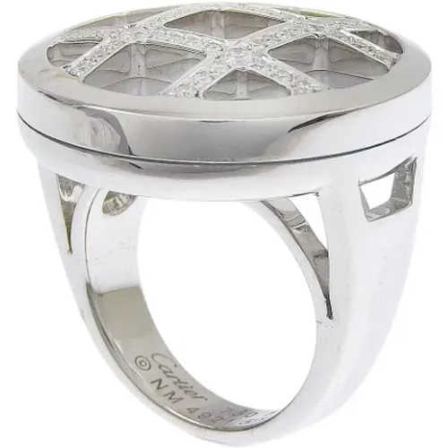 Pre-owned White Gold rings , female, Sizes: ONE SIZE - Cartier Vintage - Modalova