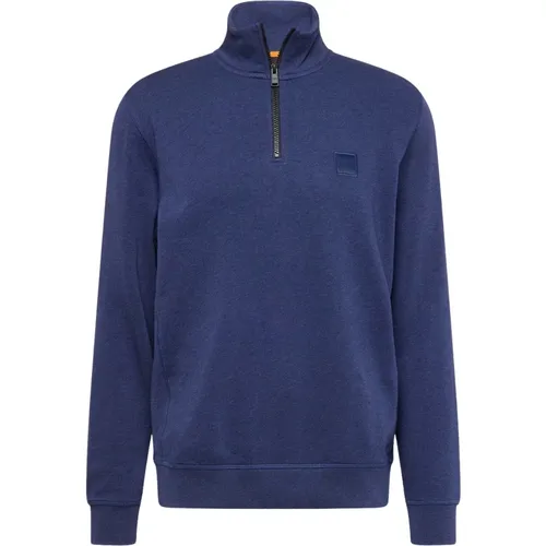 Sweater with Zip Collar , male, Sizes: 3XL, 2XL - Hugo Boss - Modalova