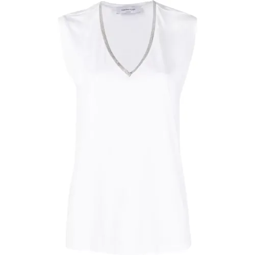 T-Shirts,Weiße T-Shirts & Polos für Frauen - Fabiana Filippi - Modalova