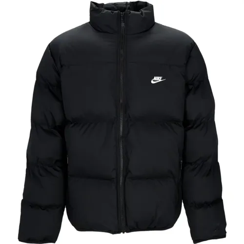 White Puffer Jacket High Collar , male, Sizes: XS, M, 2XL, L, XL - Nike - Modalova