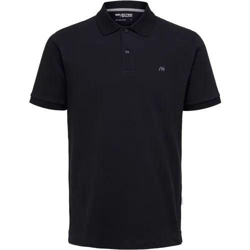 Zeitloses Poloshirt mit Reißverschluss-Detail , Herren, Größe: M - Selected Homme - Modalova