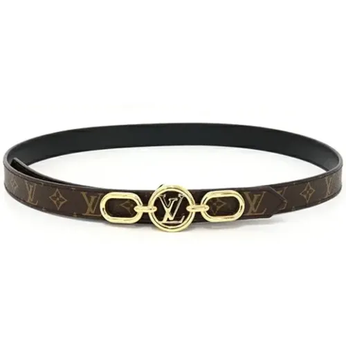 Pre-owned Leather belts , female, Sizes: ONE SIZE - Louis Vuitton Vintage - Modalova