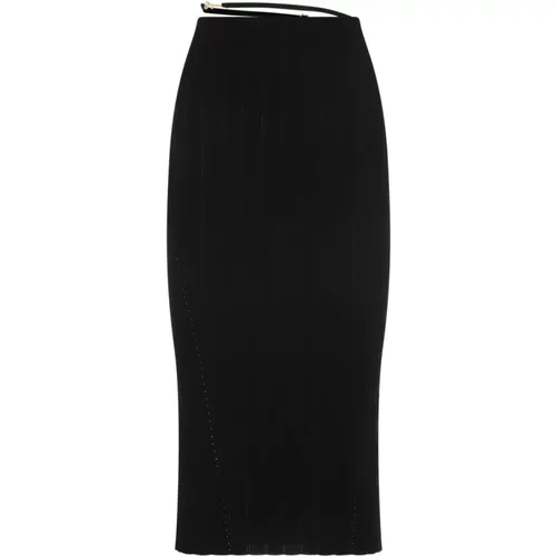 Midi Skirt with Rib Knit , female, Sizes: S, 2XS - Jacquemus - Modalova