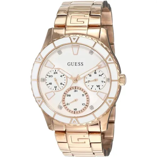 Valencia Multifunction Stainless Steel Ladies Watch , female, Sizes: ONE SIZE - Guess - Modalova
