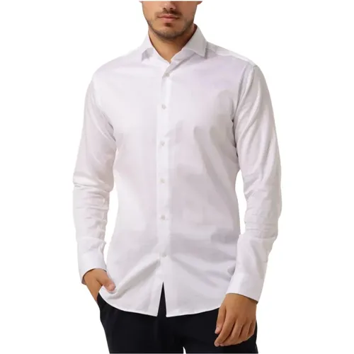 Klassisches Herrenhemd Weiß , Herren, Größe: XL - Genti - Modalova