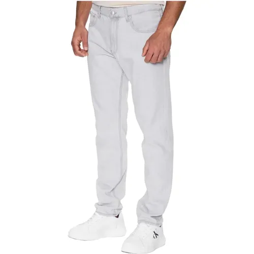 Graue Tapered Jeans , Herren, Größe: W36 - Calvin Klein - Modalova
