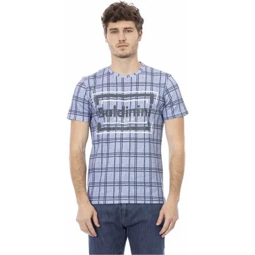 Trend T-shirt mit Logo-Muster , Herren, Größe: S - Baldinini - Modalova