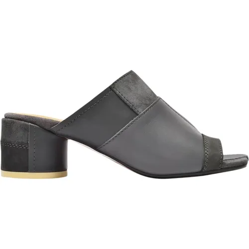 Hohe Sandalen aus Multi Dark Grey Leder , Damen, Größe: 36 EU - MM6 Maison Margiela - Modalova