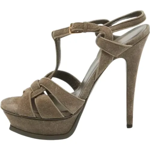Pre-owned Wildleder sandals - Yves Saint Laurent Vintage - Modalova