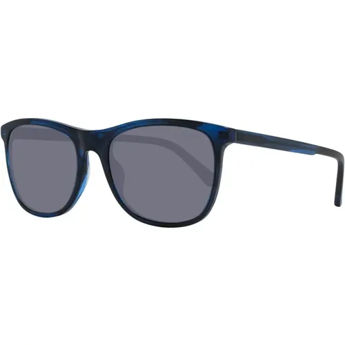 Blaue Rechteckige Sonnenbrille mit UV-Schutz , Herren, Größe: ONE Size - Gant - Modalova