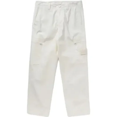 Compass Badge Wide Leg Trousers , male, Sizes: W33, W36, W31 - Stone Island - Modalova