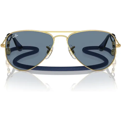 Junior Aviator Metall Sonnenbrille Blaues Spiegel - Ray-Ban - Modalova