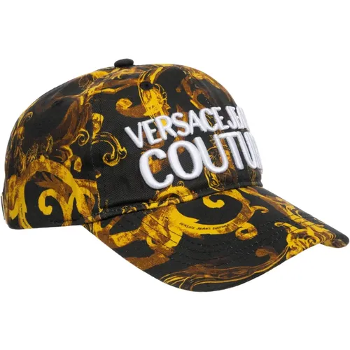Watercolour Couture Hat , male, Sizes: ONE SIZE - Versace Jeans Couture - Modalova