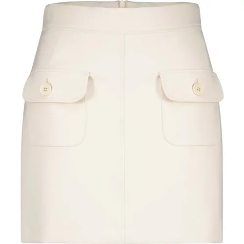 Elegant Mini Skirt with Decorative Seams and Pockets , female, Sizes: 2XL, S, M, L, XL, XS - Seductive - Modalova