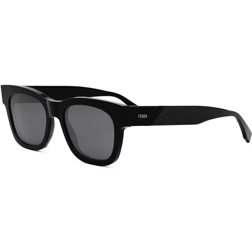 Stylish Sunglasses with Grey Lenses , unisex, Sizes: 52 MM - Fendi - Modalova