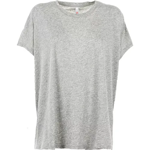 Sporty Crop Top Grey Outlet Price , female, Sizes: M - Sun68 - Modalova