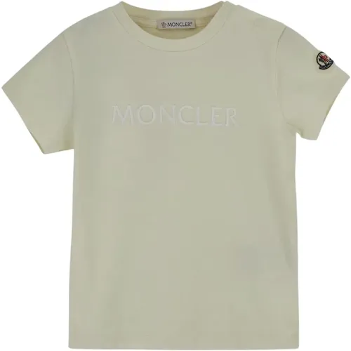 Baumwoll Logo T-Shirt Moncler - Moncler - Modalova