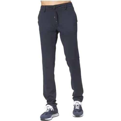 Marineblaue Chino Jogger Hose , Herren, Größe: XS - Mason's - Modalova