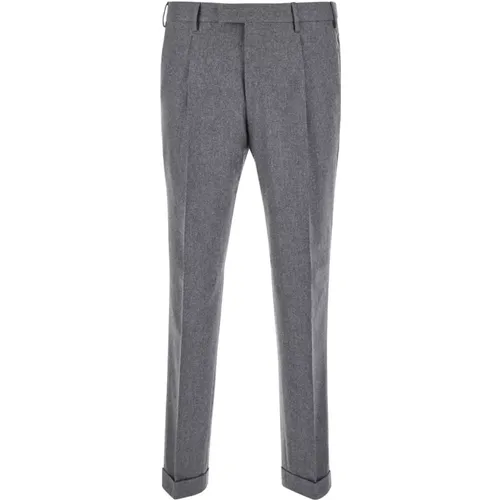 Slim Fit Grey Trousers with Pockets , male, Sizes: S, XL - PT Torino - Modalova