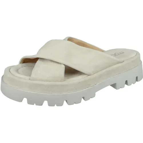 Creme Damen Sandalen , Damen, Größe: 36 EU - MJUS - Modalova