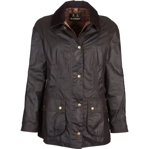 Klassische Beadnell Wachsjacke , Damen, Größe: S - Barbour - Modalova