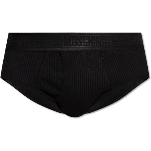 Ribbed Briefs , male, Sizes: S, M, XS - Moschino - Modalova