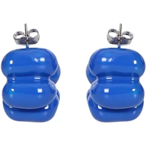 Puffy earrings with a finish from . Ideal for making the look exclusive , female, Sizes: ONE SIZE - Sunnei - Modalova