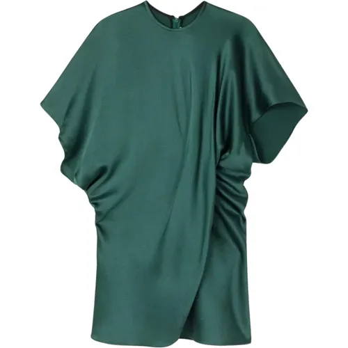 Elegant Satin Tee Shirt , female, Sizes: XS - AZ Factory - Modalova