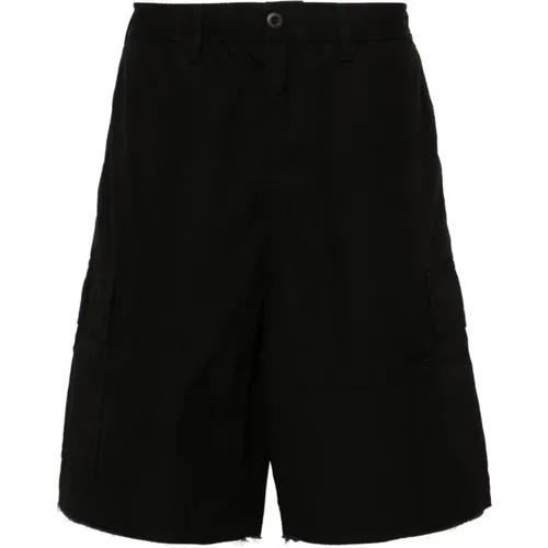 Schwarze Cargo Shorts mit Logo Patch , Herren, Größe: S - 032c - Modalova