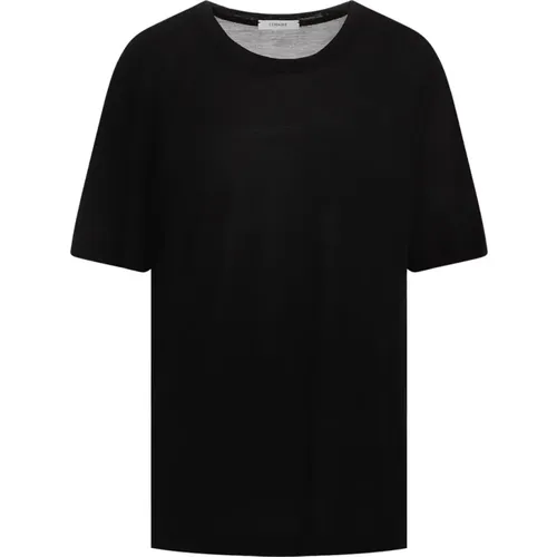 Silk Crew Neck T-shirt , female, Sizes: L, M, XL - Lemaire - Modalova