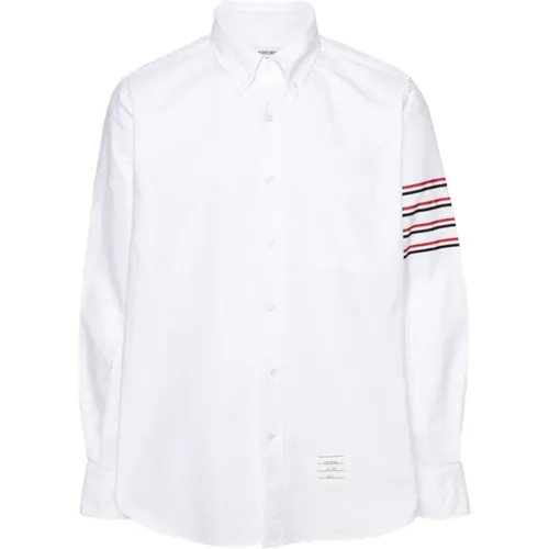 Cotton Textured Shirt , male, Sizes: M, XL - Thom Browne - Modalova