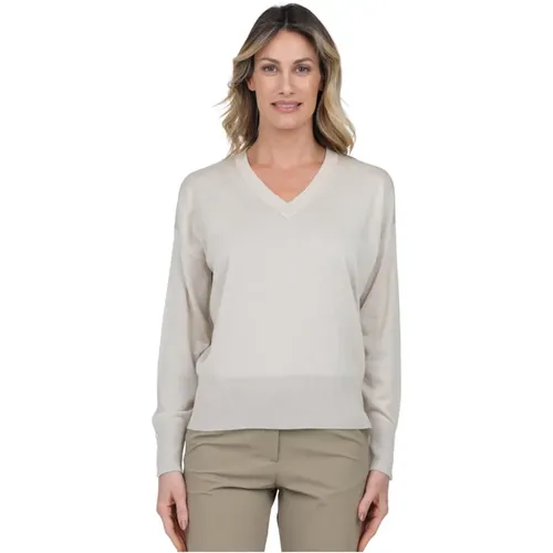 V-neck Sweater , female, Sizes: XS, S - Alpha Studio - Modalova