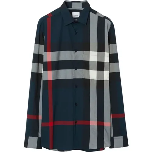 Checkered Shirt , male, Sizes: L - Burberry - Modalova