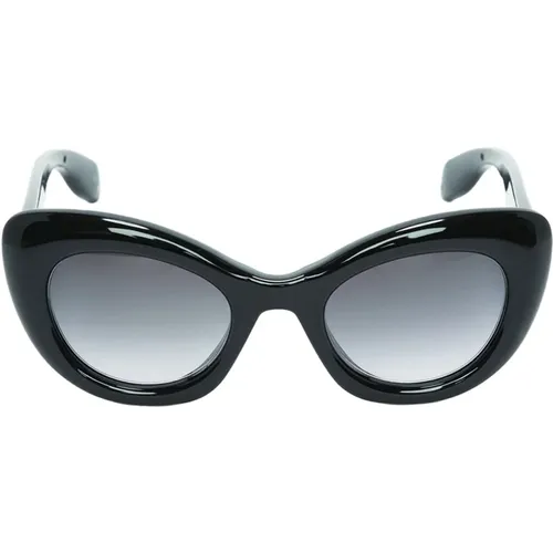 Cat-Eye Sunglasses with Shaded Lenses , female, Sizes: ONE SIZE - alexander mcqueen - Modalova