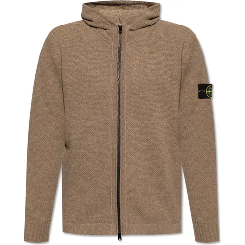 Woll-Strickjacke , Herren, Größe: 2XL - Stone Island - Modalova