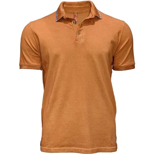 Rustic Cotton Polo Shirt , male, Sizes: XL, M - BOB - Modalova