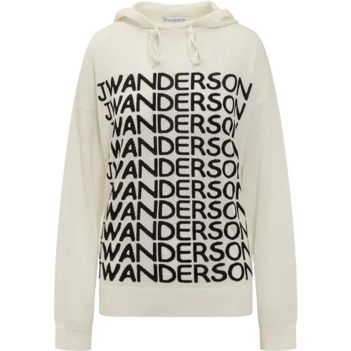 Wiederholungslogo Kapuzenpullover , Damen, Größe: XS - JW Anderson - Modalova