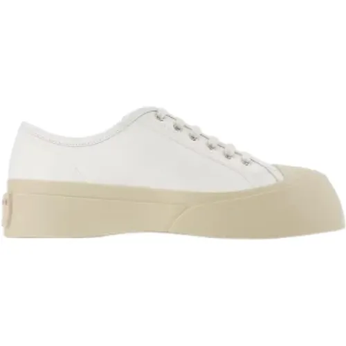 Pre-owned Leather sneakers , female, Sizes: 10 UK - Marni Pre-owned - Modalova