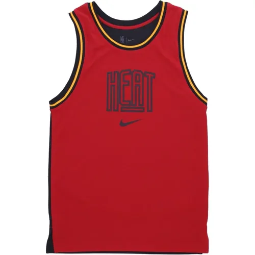 Miami Heat Basketball Tank Top , male, Sizes: M, S, XS, L, XL - Nike - Modalova