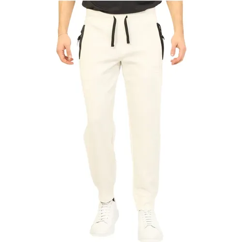 Weiße Jogger Sweatpants mit Elastischem Bund , Herren, Größe: L - Armani Exchange - Modalova