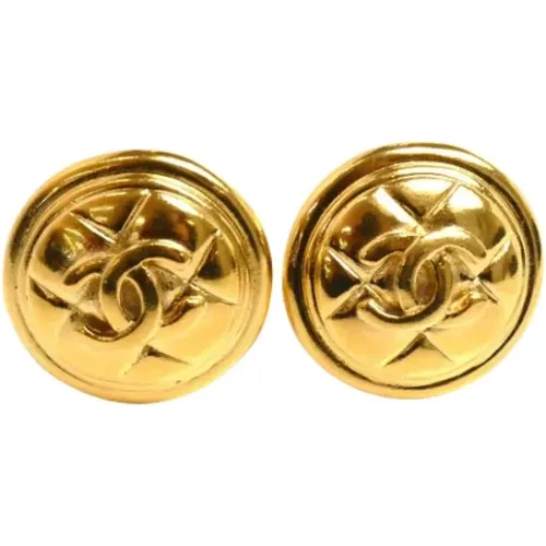 Pre-owned Metal earrings , female, Sizes: ONE SIZE - Chanel Vintage - Modalova