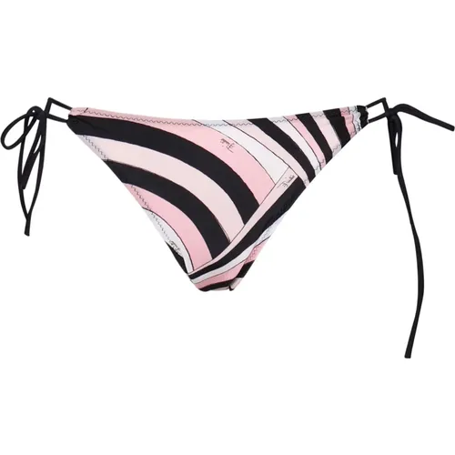 Iris Print Triangle Bikini , female, Sizes: S - EMILIO PUCCI - Modalova