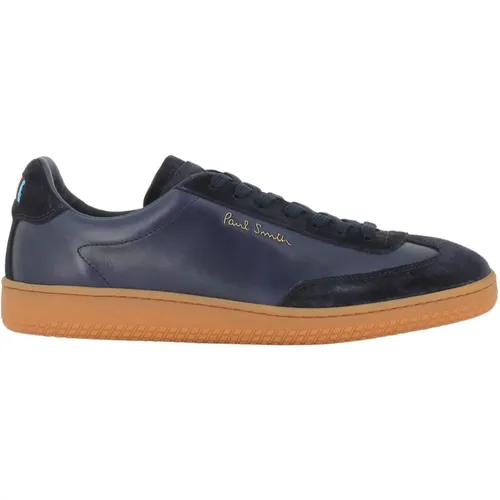 Blaue Ledersneaker mit Signature Stripe - PS By Paul Smith - Modalova