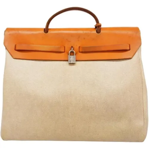 Pre-owned Canvas handbags , female, Sizes: ONE SIZE - Hermès Vintage - Modalova