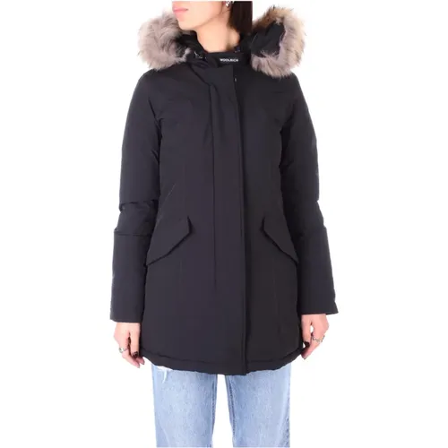 Coat with Zip and Buttons , female, Sizes: XS - Woolrich - Modalova