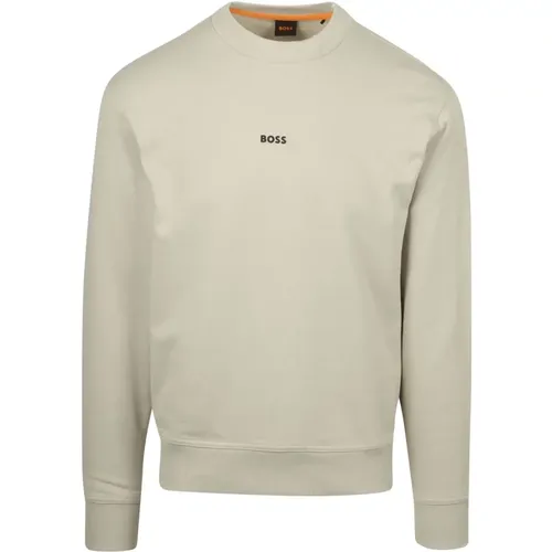 Herren Rundhals Sweatshirt , Herren, Größe: L - Hugo Boss - Modalova